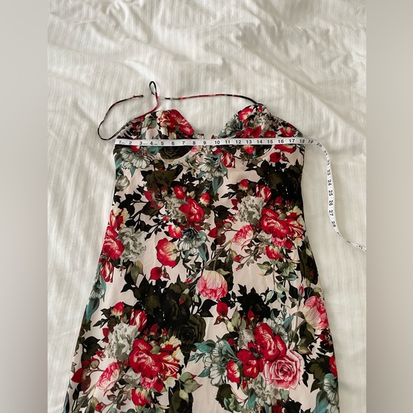 EUC Vici Floral Satin Slipdress Sz L - Picture 5 of 8